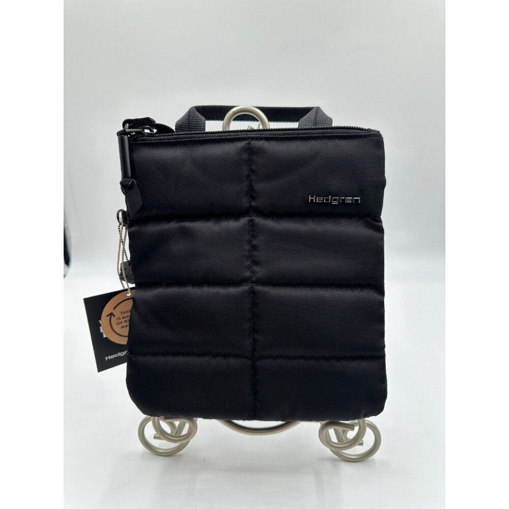 Hedgren Bethel Crossbody Bag Purse Black Sustainable Nylon Quilted Nordstrom - Picture 3 of 16